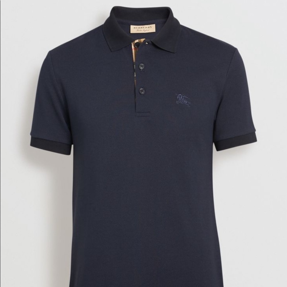 Men’s Navy Burberry Polo